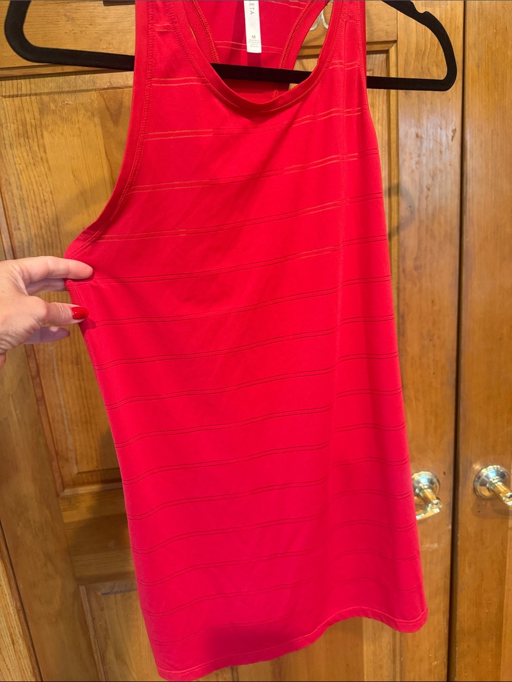 Athleta Red Racerback Tank Top